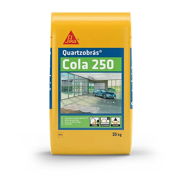 Argamassa Quartzobrás Cola 250 Super Flexível Cinza 20kg