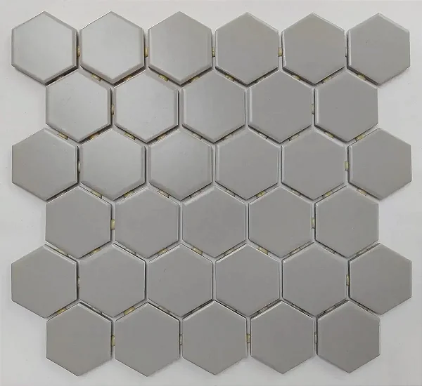 Pastilha Atlas Hexagonal Inox 5 x 5 caixa 1,09 m²