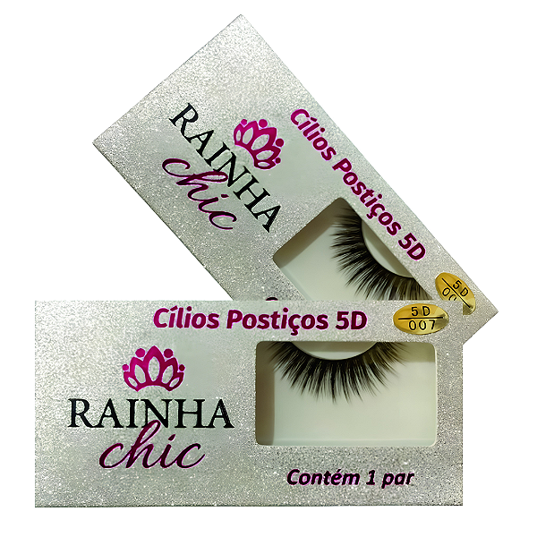 Cílios Postiços 5D Rainha Chic Volume Natural