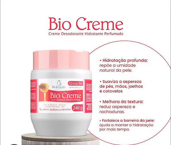Hidratante Perfumado Bio Creme 240g Bio Instinto