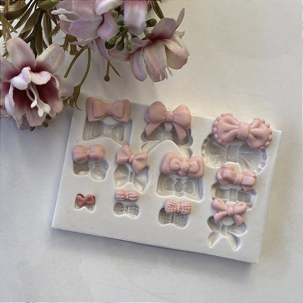 Molde de Silicone Laços Variados 02