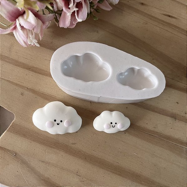 Molde de Silicone duas Nuvens 028