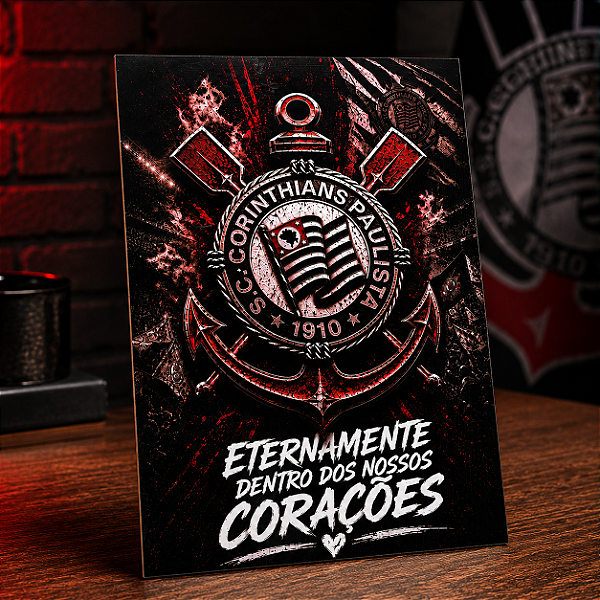 Quadro Corinthians A4 MDF