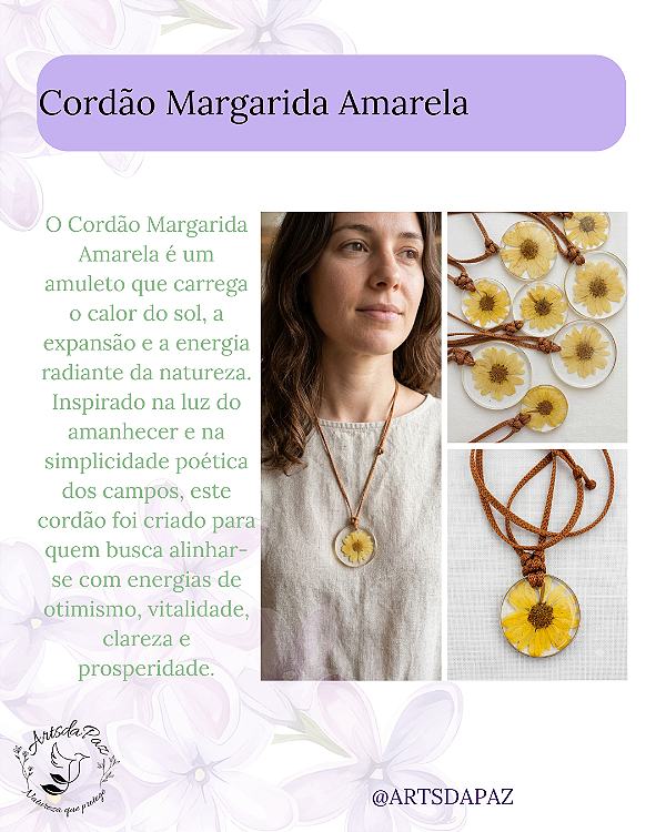 Cordão Margarida Amarela