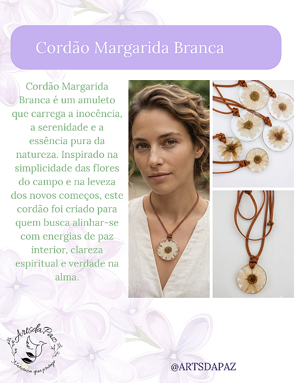 Cordão Margarida Branca