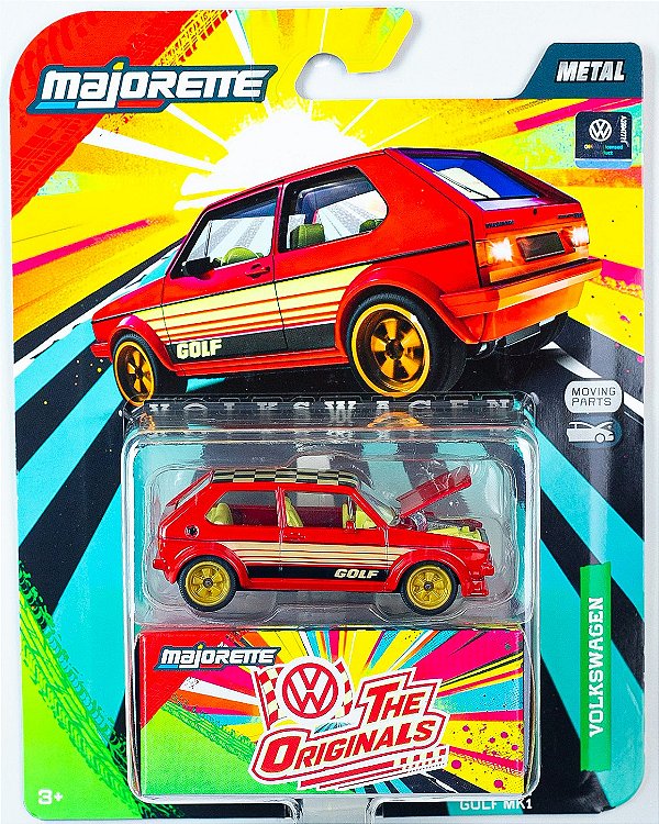 Majorette Deluxe - Volkswagen Golf MK1 - Vermelho 1:64