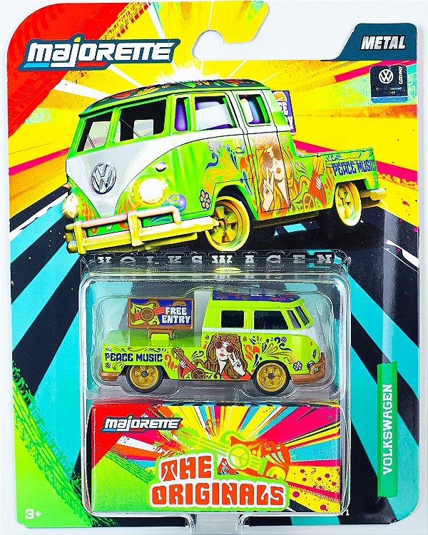 Majorette Deluxe - Volkswagen Kombi T1 Peace Music 1:64