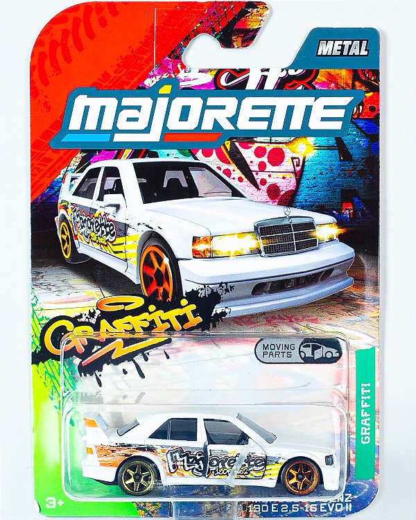 Majorette Premium - Mercedes-Benz 190 E 2.5-16 EVO II - Graffiti 1:64