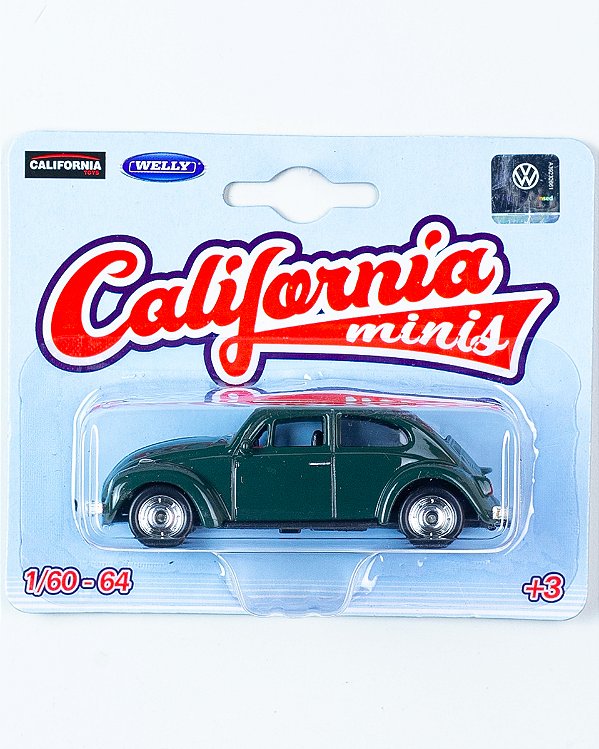 California Minis - Volkswagen Beetle (Fusca) - Verde 1:64