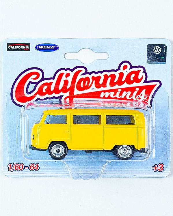 California Minis - Volkswagen Kombi T2 - Amarelo 1:64