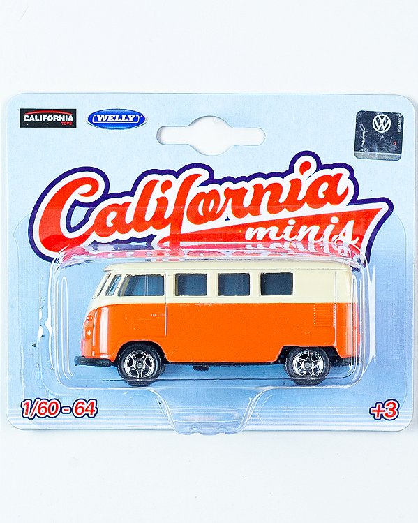 California Minis - Volkswagen Kombi T1 - Laranja 1:64