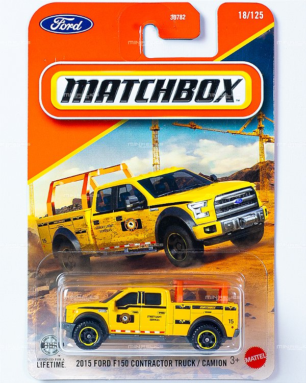 Matchbox 2015 Ford F150 Contractor Truck JHN19 1:64