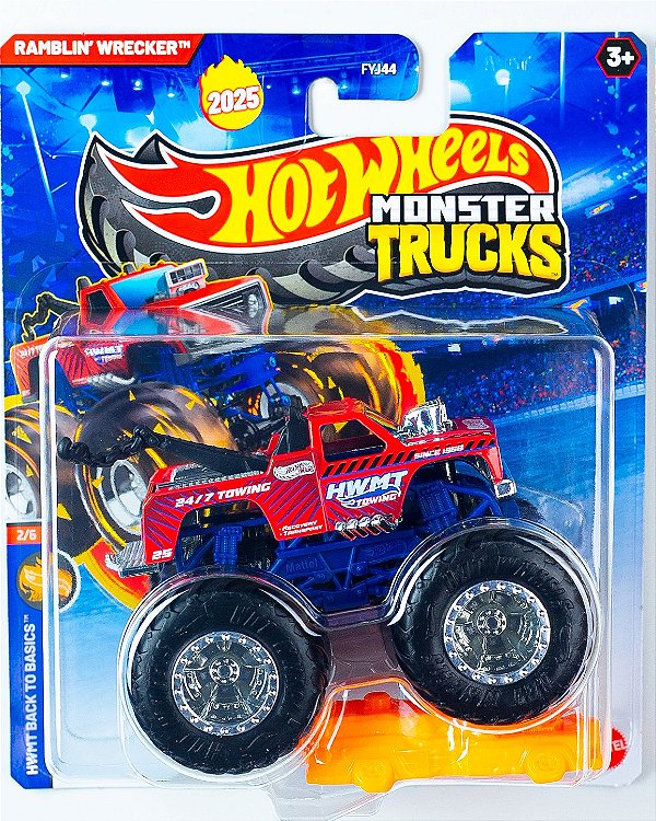 Hot Wheels Monster Trucks Ramblin Wrecker - Back to Basics JCD68 1:64