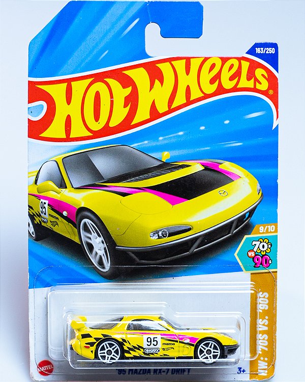 Hot Wheels '95 Mazda RX-7 Drift - '70s VS. '90s 2025 HYY95 1:64