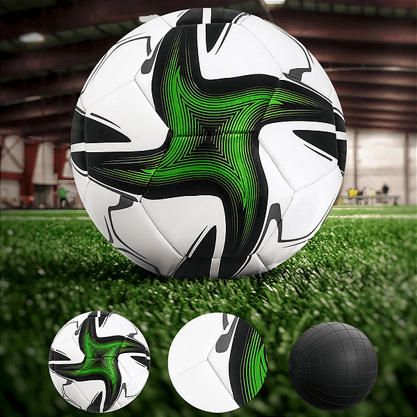 Bola de Futebol Oficial Nº 5 em PU Sem Costura para Campo e Society