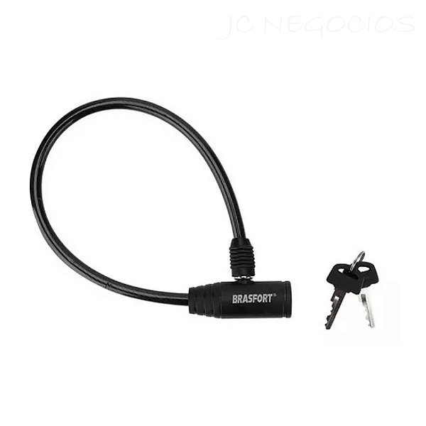 Cadeado Proteção Bicicleta 60cm Segurança 2Chaves Resistente