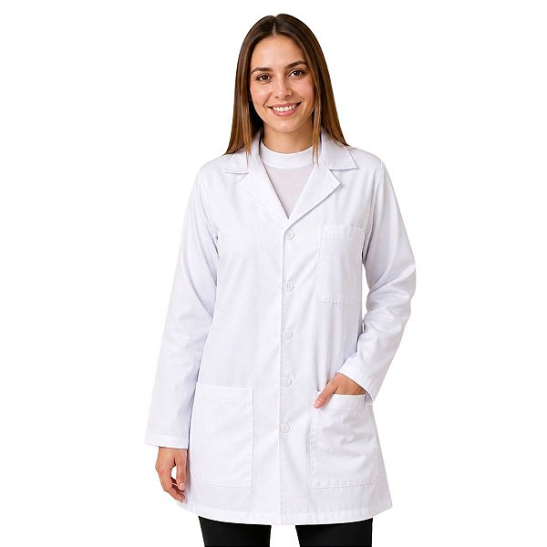 Jaleco Feminino Oxford Branco