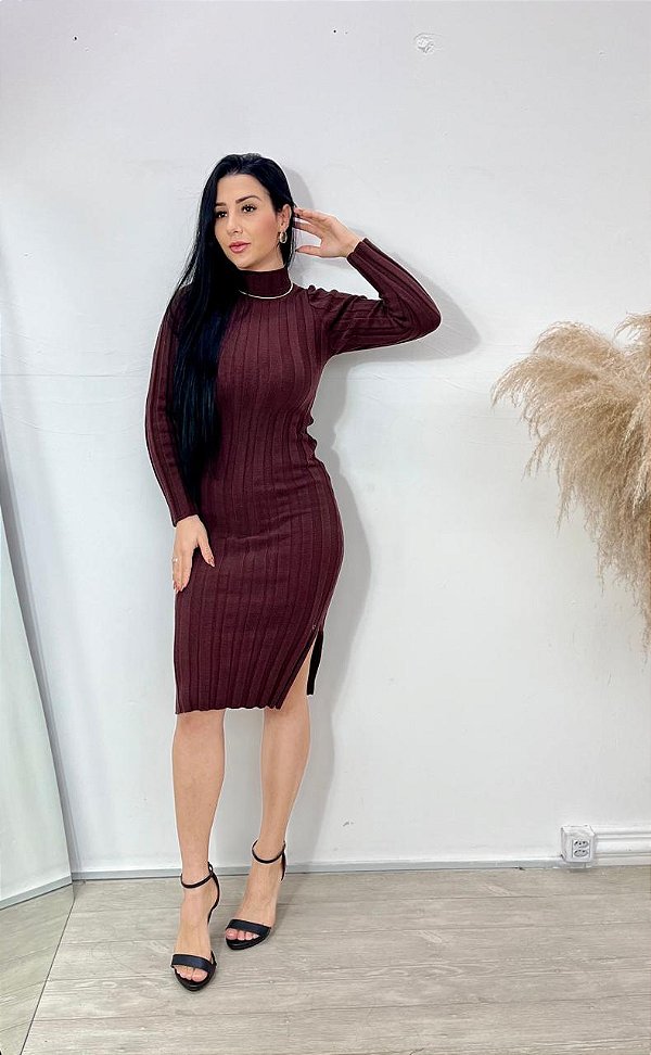 Vestido Modal Marrom
