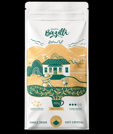 Café Bazilli Especial Single Origin em Grãos 500g