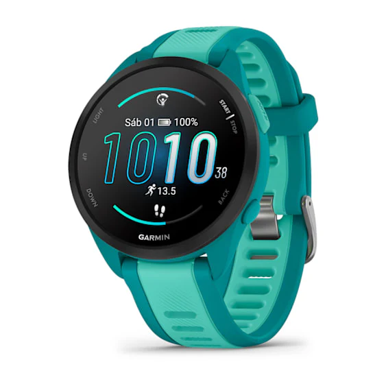 Relógio Garmin Forerunner 165 Music Turquesa e Aqua