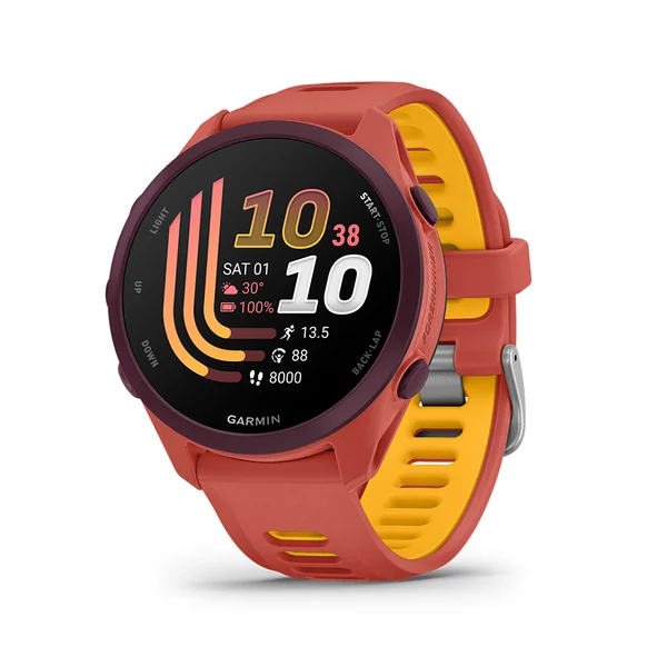Relógio Garmin Forerunner 170 Music Red Pink e Amarelo