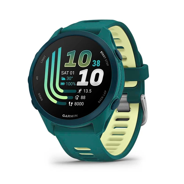 Relógio Garmin Forerunner 170 Music Verde-Azulado e Citron