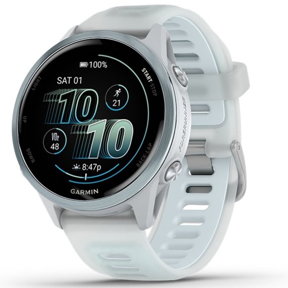Relógio Garmin Forerunner 570 - 42 mm Azul Nuvem e Marfim