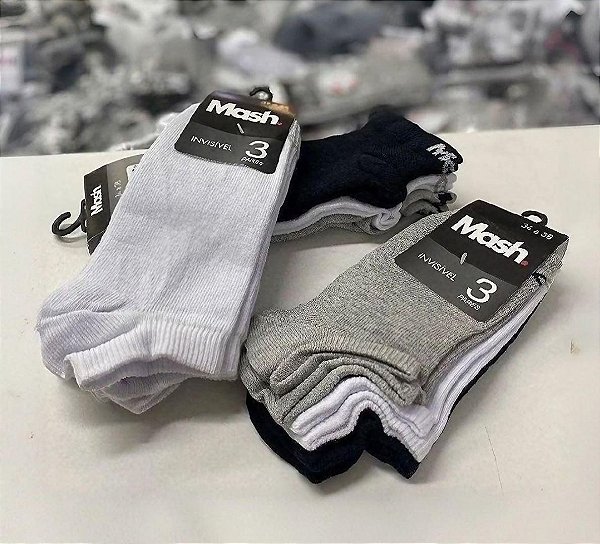 Kit meias 3 pares