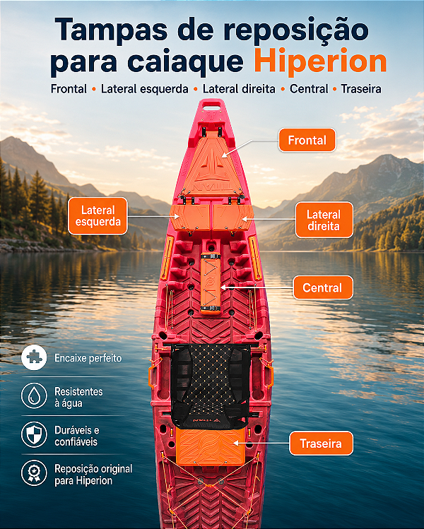 Tampas caiaque Hiperion