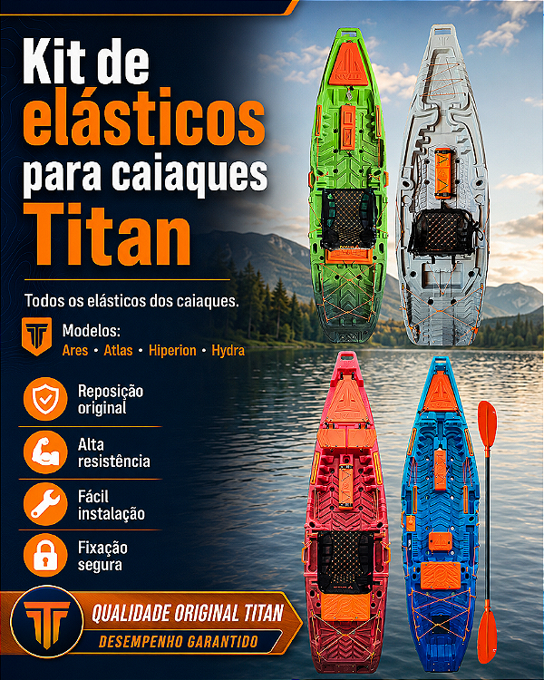 KIT Elásticos Titan (Todos os elásticos, menos as tampas)