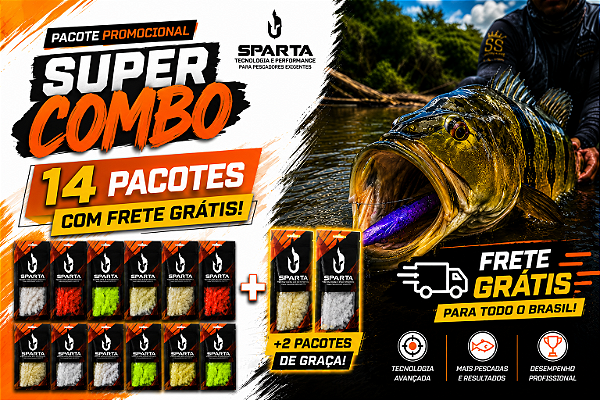 COMBO SPARTA — 14 PACOTES + FRETE GRÁTIS