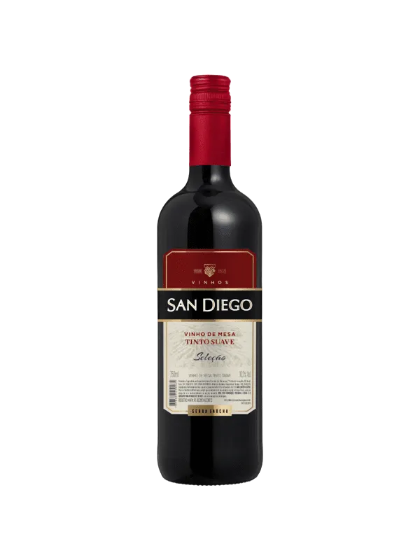 Vinho San Diego Seleção - Tinto Suave 750ml