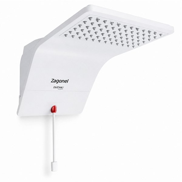 Ducha Eletrônica Zagonel Ducali Branca 7.500W 220V com Controle de Temperatura