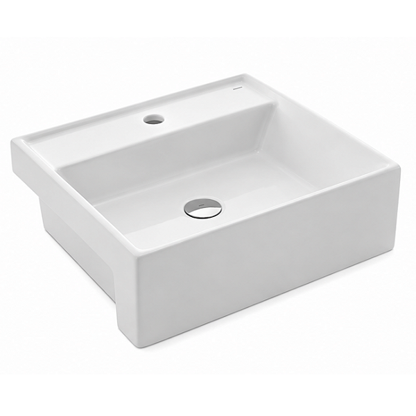 Cuba de Semi Encaixe Docol QD3 Quadrada com Mesa 41x41cm Branca – 00970126