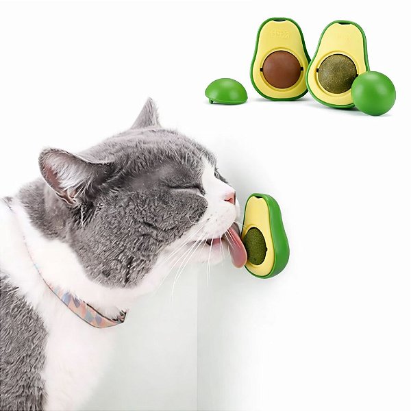 Brinquedo Para Gatos Com Catnip Formato Abacate
