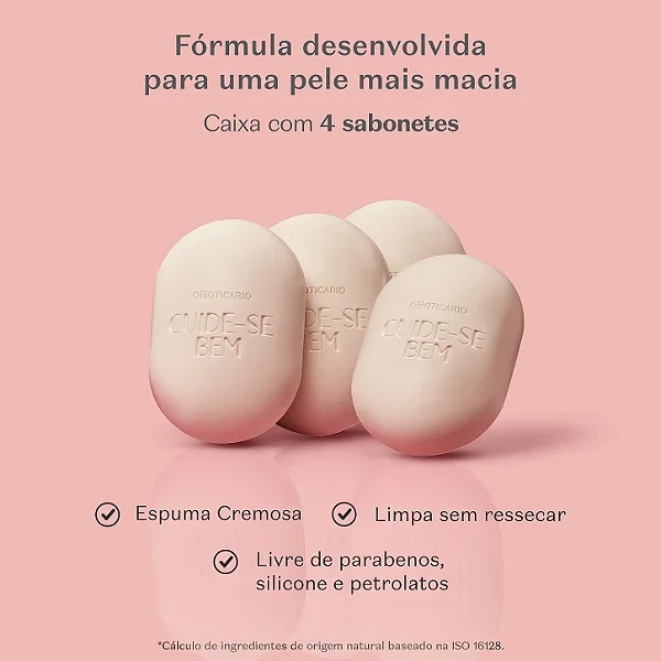 Sabonetes Em Barra Cuide-Se Bem Doçura Na Pessegura 4X80G