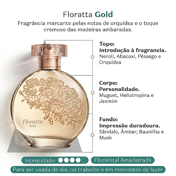 Floratta Gold Desodorante Colônia 75Ml