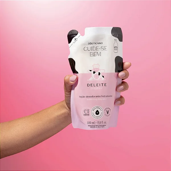 Refil Loção Desodorante Hidratante Corporal Cuide-Se Bem Deleite 350Ml
