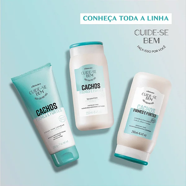 Shampoo Cuide-Se Bem Cachos Firmes E Fortes