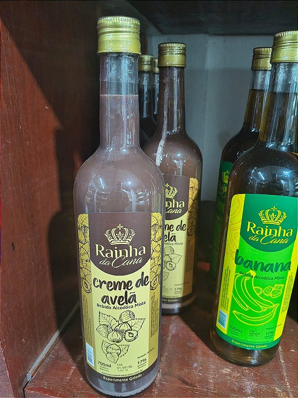 Bebida Alcoólica Mista Rainha da Cana - Sabor Creme de Avelã