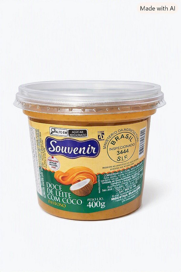 Souvenir Doce de Leite com Coco 400g