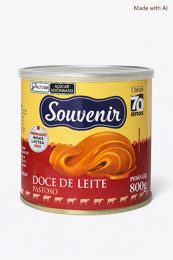 Souvenir Doce de Leite Pastoso 800g – Sabor Brasileiro Premiado