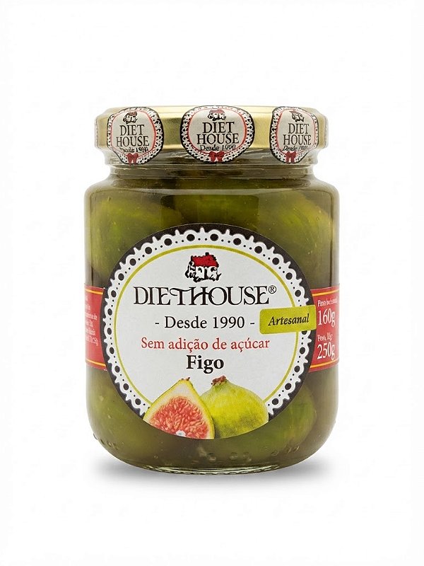 Doce de Figo em Calda Sem Adição de Açúcar Diet House (250g)