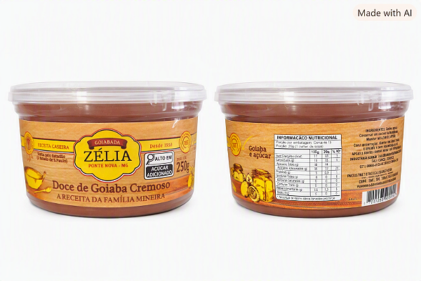 Doce de Goiaba Cremoso Zélia 250G