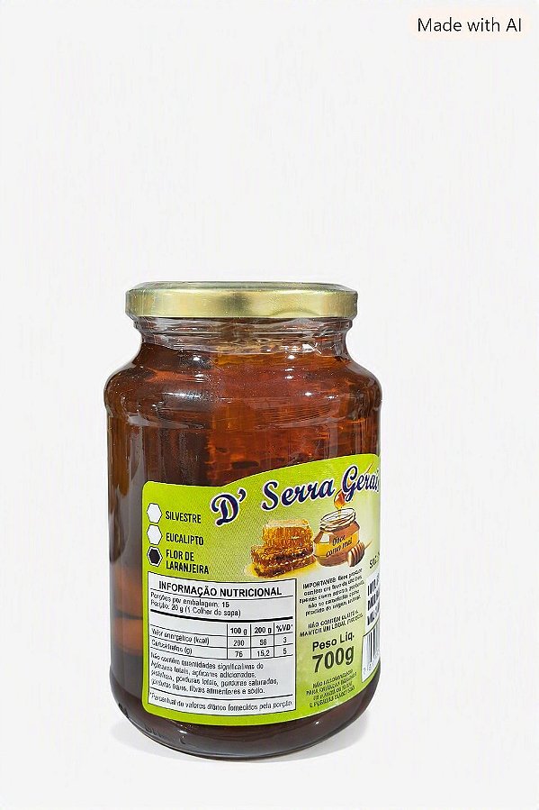Mel Artesanal D’ Serra Gerais 700g – Flor de Laranjeira