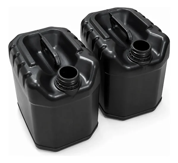 Kit 2 Galões Bombonas Plásticas 20l Preto Hdpe 40l