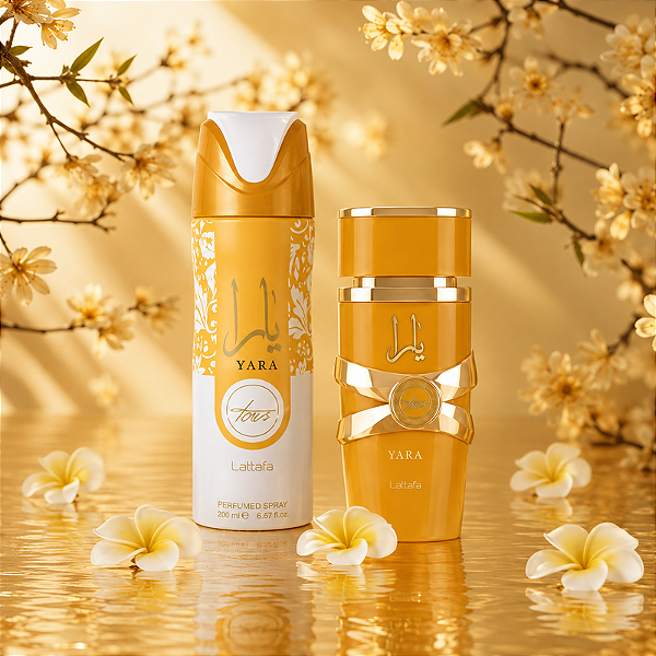 KIT LATTAFA YARA TOUS (AMARELO + BODY SPRAY