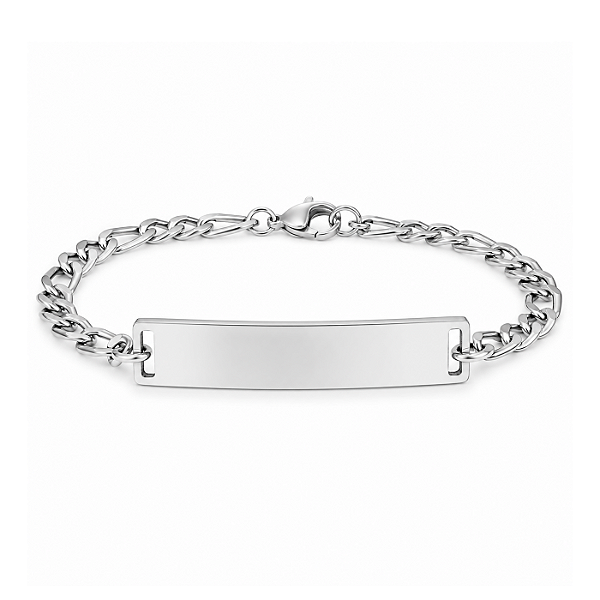 Pulseira Personalizada Aço Inox Elos Gravação a Laser - Do seu jeito!