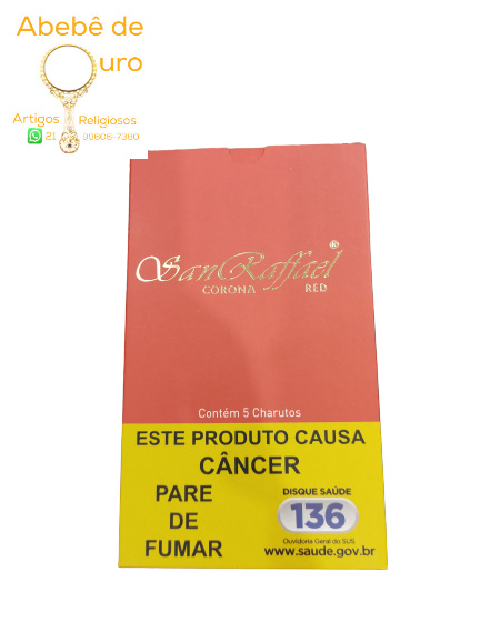 CHARUTO SAN RAFFAEL CONHAQUE (VERMELHO) CX C/ 5