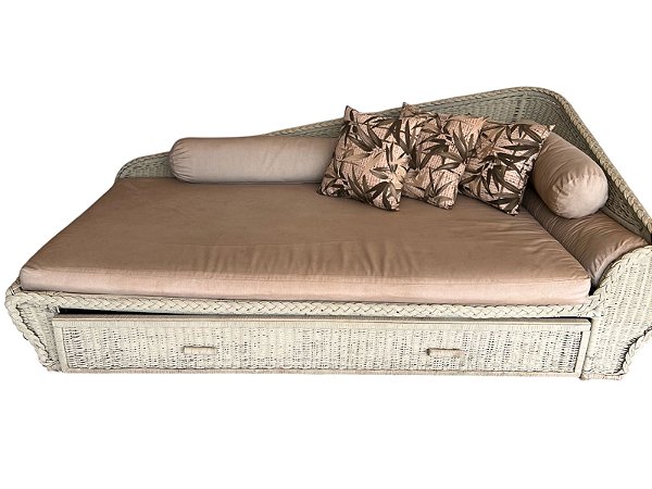 Bicama Artesanal de Vime - Feita à Mão em Embu das Artes - Sofá/Cama